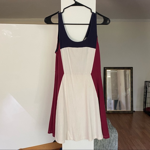 Express high waist a line flirty mini dress - Picture 1 of 3